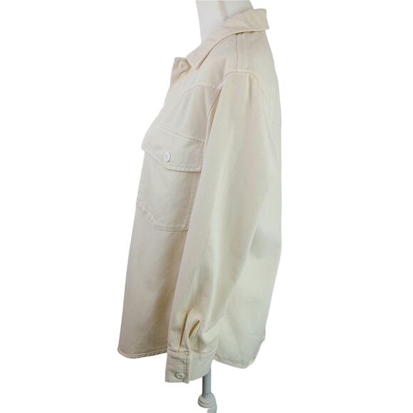 Rails SZ S August Shirt Jacket-Ecru Heavyweight NWT $198 - Picture 6 of 9